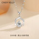 Cindy Kelly輕奢高級純銀999項鏈女實用鎖骨鏈送老婆結(jié)婚紀(jì)念生日禮物女生 莫比烏斯環(huán)項鏈
