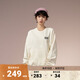 VANS范斯官方 男女情侶套頭衛(wèi)衣復(fù)古白寬松美式復(fù)古 復(fù)古白 L