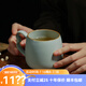 青澹汝窯茶杯主人杯冰裂天青色汝瓷茶杯茶具景德鎮(zhèn)手工陶瓷月半杯 月半杯-大-380ml 310ml 1個