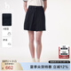 HAZZYS哈吉斯女裝 2025夏季新款女士【PHIZ系列】純色簡(jiǎn)約A字半身短裙女 藏青色NV M (160/72A 40)