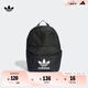 adidas adicolor簡約通勤運動雙肩背包書包男女阿迪達(dá)斯三葉草 黑色 NS