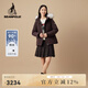 beanpole 90%鵝絨 濱波 秋冬女可拆卸毛領運動羽絨服 酒紅色 M 165/88A M