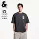 杰克·瓊斯（JACK&JONES）夏季男士短袖T恤合集 黑砂色225101111E44 L