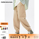 美特斯邦威（Meters Bonwe）休閑褲男2025秋季新款卡其色基礎舒適百搭束腳工裝長褲 沙卡色 L 175 84A