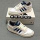 阿迪達斯（adidas）官方男鞋女鞋 新款情侶運動(dòng)鞋潮流時(shí)尚耐磨休閑鞋低幫板鞋 JH8812/白藍棕 40