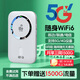 竹咔隨身wifi6移動無線wifi6免插卡便攜式支持4G/5G設(shè)備全國通用流量2025新款三網(wǎng)無限制高速隨行網(wǎng)絡(luò) 【至尊帝王版】三網(wǎng)任切+首月1500G流量 不限速