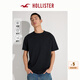 HOLLISTER【涼感基礎(chǔ)T】25夏新款純色情侶T恤男裝女裝KI324-4165 黑色 S (175/92A)
