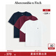 ABERCROMBIE & FITCH女裝25夏季新款美式復(fù)古經(jīng)典小麋鹿V領(lǐng)短袖3件裝T恤KI139-5706 白色(套裝多色) XXS (160/80A)
