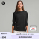 lululemon丨Relaxed-Fit 女士寬松剪裁船型領(lǐng)口長袖 T 恤 LW3IOJS 黑色 S /6