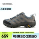 邁樂（Merrell）官方店男女款戶外登山徒步鞋減震MOAB 3邁越者輕量防滑耐磨透氣 J035896灰藍(lán)（女） 37