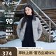 坦博爾輕薄羽絨服女短款翻領(lǐng)寬松舒適襯衫式女士外套夏云灰165