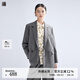 播羊毛翻領(lǐng)西裝女2024春季新款韓版氣質(zhì)通勤西服外套DDR1XD5138 G40潤玉灰 M