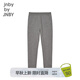 jnby by JNBY江南布衣童裝棉彈力毛圈布緊身長(zhǎng)款打底褲秋冬女童兒童1O8E12720 072/中雜灰 120cm