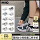MIO【宋亞軒同款】米奧小白休閑鞋厚底板鞋運(yùn)動(dòng)情侶溶解女鞋男老爹鞋 黑/白色 （嚴(yán)浩翔同款） 37