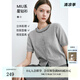 迪賽尼斯（DESIGNICE）2024夏季新款法式小香風(fēng)開衫圓領(lǐng)短袖灰色薄款毛針織衫女 灰色 L