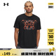 安德瑪（UNDERARMOUR）春夏Thunder Logo男子羅紋短袖T恤1390166 黑色001 XL