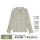 Marc O'Polo/MOP【商場(chǎng)同款】春季新款立領(lǐng)碎花長袖襯衫女襯衣 白底印花P01 XXS /155 76A