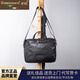 洛斯伯里品牌真皮時(shí)尚手提包男辦公電腦包橫款男士公文包休閑商務(wù)文件包簡(jiǎn)約斜挎包男 黑色 34*5.5*25CM（13英寸）