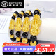 DRLS老鳳凰黃金手鏈999足金貔貅男士轉(zhuǎn)運(yùn)金珠招財(cái)皮丘送男友生日禮物 12mm黑瑪瑙1只貔貅+2顆金錢珠