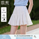香影白色蓬蓬裙女短裙2025春季新款小個(gè)子蕾絲花邊高腰a字半身裙 白色 付款后5天內(nèi)發(fā)貨 M
