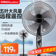 榮事達(dá)（Royalstar）家用辦公多場(chǎng)景電風(fēng)扇搖頭風(fēng)扇避暑轉(zhuǎn)頁(yè)大風(fēng)量落地扇可升降夏日清涼神器-JD 16英寸塑料扇葉【遙控定時(shí)款】四檔調(diào)節(jié)
