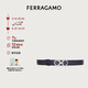 菲拉格慕（Ferragamo）女士紫色雙面可調(diào)式Gancini腰帶 0674261_C_85 七夕禮物送女友