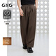 GXG男裝直筒長(zhǎng)褲寬松休閑2025年夏季新品 棕色 175/L