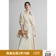 獨束大碼女裝圍裹式氣質(zhì)V翻領(lǐng)連衣裙夏季新款微胖mm收腰顯瘦A字裙 卵石玉 L (尺碼：2)