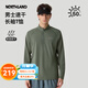 諾詩(shī)蘭（NORTHLAND）25年新款戶(hù)外防曬吸濕速干立領(lǐng)長(cháng)袖T恤打底衫上衣