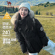 駱駝（CAMEL）【王俊凱同款】戶外羽絨服男女中長款700蓬防潑水加厚御寒外套