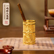 朱炳仁銅 一鳴驚人筆筒 開學(xué)季工藝品書房客廳辦公實(shí)用文房桌面 一鳴驚人筆筒