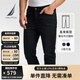 諾帝卡（NAUTICA）【單件直降】春夏新款磨毛牛仔經(jīng)典舒適微彈休閑牛仔褲男PO4341 黑色0TB 34
