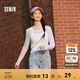 森馬（Semir）長袖t恤女設(shè)計(jì)感滿印薄透網(wǎng)紗上衣2025春新款修身疊穿溫柔氛圍感 白色調(diào)00311 170/92A/XL