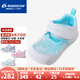 月星童鞋 25年夏季新品 兒童涼鞋男童學(xué)步鞋女寶機(jī)能鞋嬰幼兒透氣網(wǎng)鞋 白色 22 (內(nèi)長14cm適合腳長13.5cm)