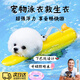 LISM狗狗救生衣泳衣寵物玩水游泳衣服大浮力泰迪比熊柯基小中型犬夏季 狗狗泳衣【大眼萌仔-洛克黃】 S（建議體重5-10斤） 新款品質(zhì)新升級