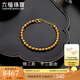 六福珠寶  足金圓珠黃金手鏈女款手飾 計價 F63TBGB0024 8.84克(含工費309元)