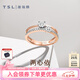 謝瑞麟（TSL）鉆石戒指女18K金玫瑰金排鉆戒指求婚結(jié)婚鉆戒63233七夕禮物 13號圈口（20顆鉆石,共約12分）