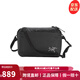 始祖鳥（ARC'TERYX）HELIAD 6L防潑水背包運動戶外休閑拉鏈開合單肩斜挎腰包男女同款 黑色 25*17*9cm 均碼