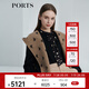 PORTS寶姿女裝 秋冬新品毛呢外套LL9C128LFW022 黑色混色 S (4)