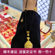 歐顏（OYshipin）黃金佛頭吊墜女士999足金如來佛祖本命年掛墜男佛像項鏈套鏈生日 佛頭吊墜+福牌蓮花/金重約7.64克