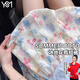 翊尚美冰絲短褲女2025夏季新款外穿休閑裙褲小個(gè)子顯瘦高腰防走光花苞褲 多彩小花 【靚感紋理定制款】 L 【推薦126-140斤】