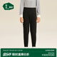 松山棉店商場(chǎng)同款小暖羊兒童保暖褲加絨加厚雙層打底褲A類高腰褲 雙層高腰-深墨灰 150 cm