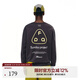 FPA索羅娜撞色印花休閑長袖上衣 春秋裝潮流寬松圓領(lǐng)戶外運(yùn)動情侶t恤 深灰色 L