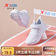 特步（XTEP）兒童童鞋基礎(chǔ)密網(wǎng)魔術(shù)貼舒適校園跑鞋 新白色 40碼