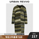 UR【HOT】2024冬季新款女裝慵懶風(fēng)條紋長(zhǎng)款針織開衫UWH940104