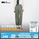 蕉下（beneunder）蕉下高彈保暖闊腿褲女EL86124垂感顯瘦棉感衛(wèi)褲寬松親膚休閑褲子 月影綠 L