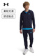 安德瑪（Under Armour）春夏Tracksuit男子寬松運動(dòng)休閑套裝1390152 藏藍色410 XL
