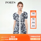 PORTS寶姿春夏新品女裝連衣裙ALM8K010MZE047 天空藍混色 L