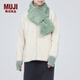 無印良品（MUJI） 聚酯纖維 抓絨 便攜圍巾 圍脖 DD0ILA3A 淺綠色 20*100cm