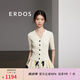 ERDOS 春夏圓領抽條修身顯瘦簡約優(yōu)雅V領開衫百搭日常女針織衫 白 M 160/84A
